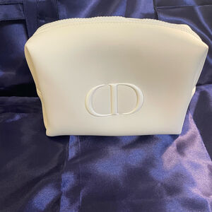 Dior CD logo Beauty Cosmetic Makeup Clutch Bag.